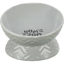 Matskål upphöjd keramik 17 cm grå