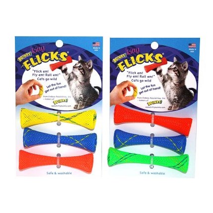 Kattleksaker 3-pack Kitty Flicks