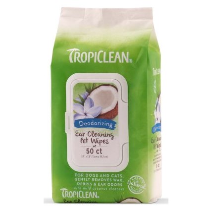 TROPICLEAN EAR CLEANING WIPES 50ST
