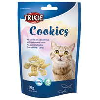 Kattgodis Cookies med lax och catnip