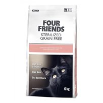 OBS Skadad förpackning men ej hål Kattfoder FourFriends Sterilized GF 6kg
