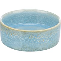 Keramikskål Hög melerad blå