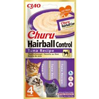 Kattgodis Churu Hairball Control Tuna 4st