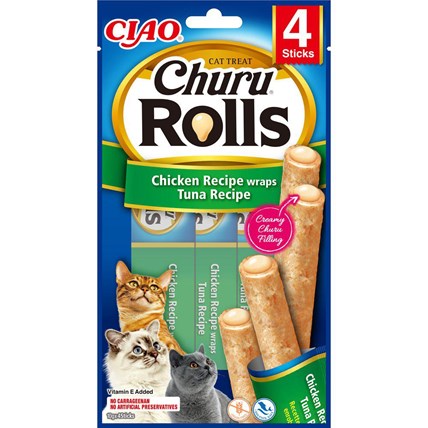 Kattgodis Churu Cat Rolls Chicken And Tuna Wrap